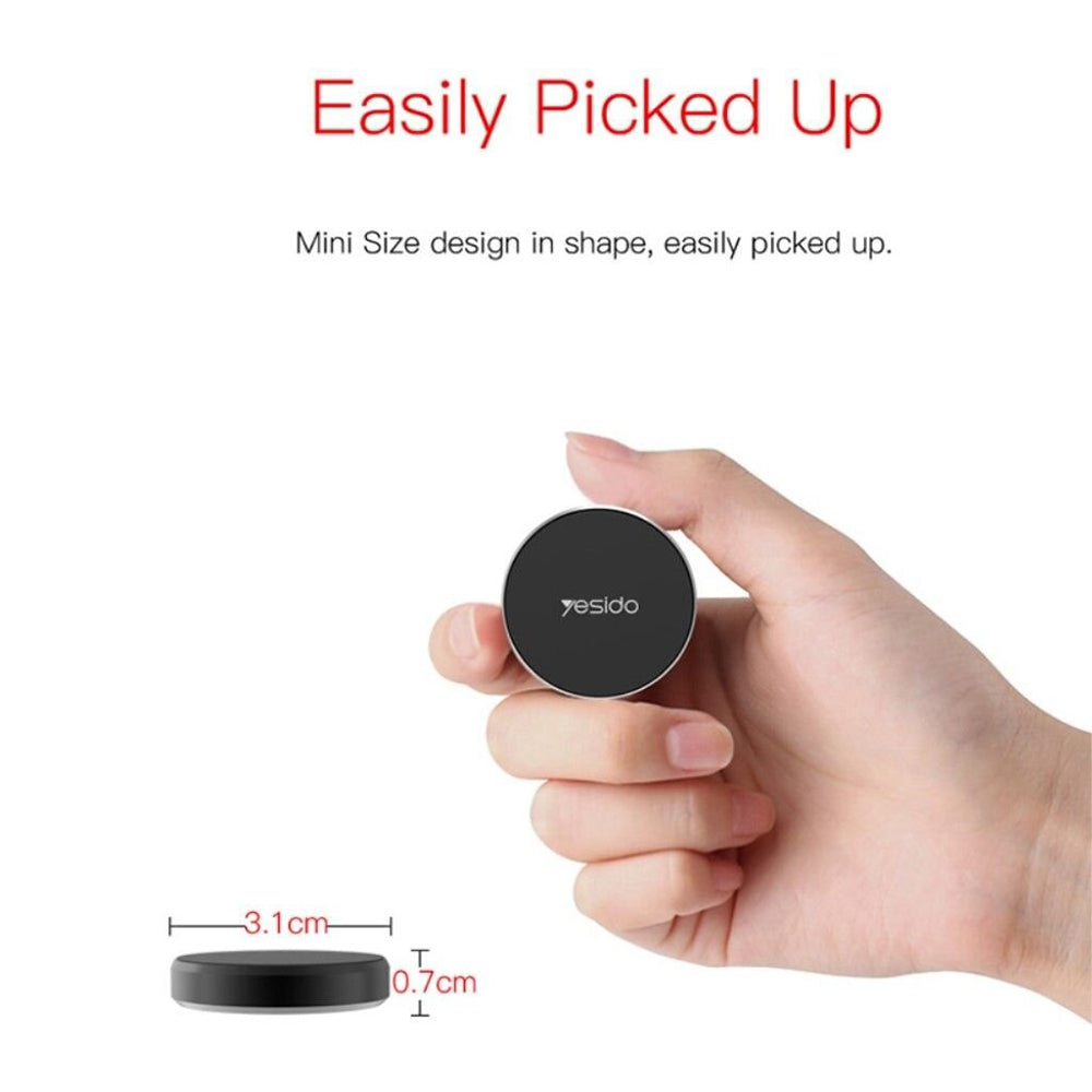 Magnetni avtomobilski nosilec Yesido C38, Univerzalen, Črn