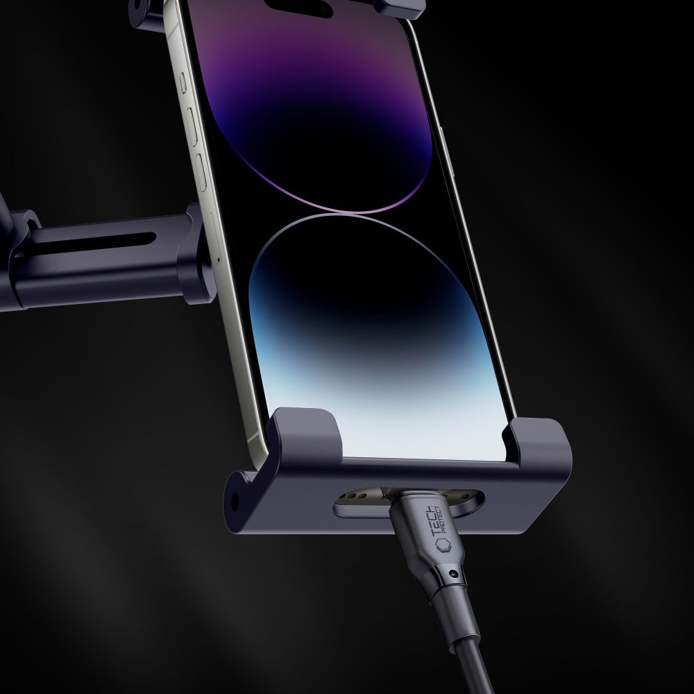Nosilec za avto Tech-Protect V4 za tablico, 141mm - 280mm, črn