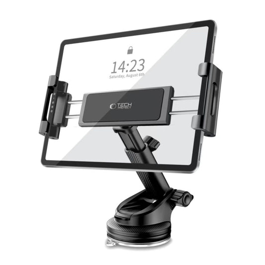 Nosilec za avto Tech-Protect V4 za tablico, 141mm - 280mm, črn