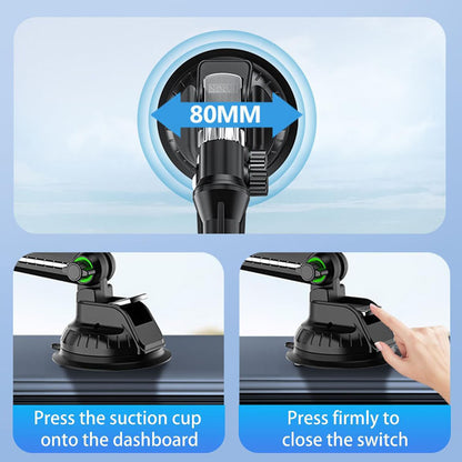 Techsuit ST1 Car Holder for Phone / Tablet, 4.7inch - 12.9inch, Black