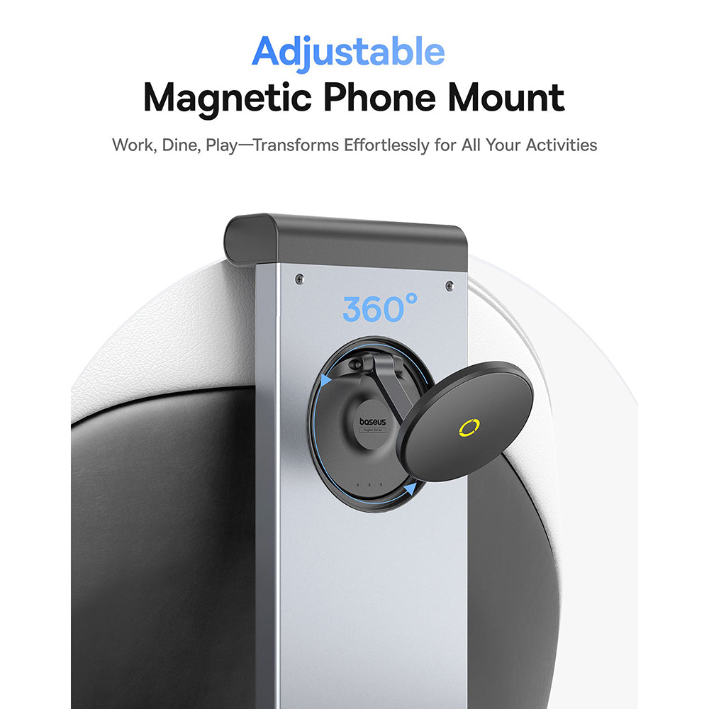 Avtomobilski magnetni nosilec za vzglavnik Baseus MagPro II, Univerzalen, Črn C40272901121-00