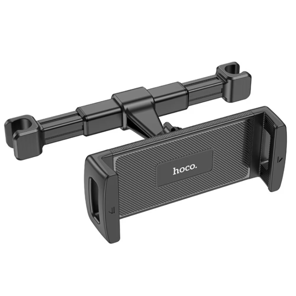 Nosilec za avtomobilsko vzglavnik HOCO CA121 za telefon / tablico, 4.7inch - 10.5inch, črn