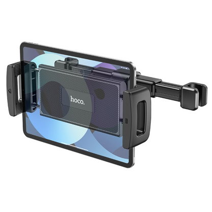 Nosilec za avtomobilsko vzglavnik HOCO CA121 za telefon / tablico, 4.7inch - 10.5inch, črn