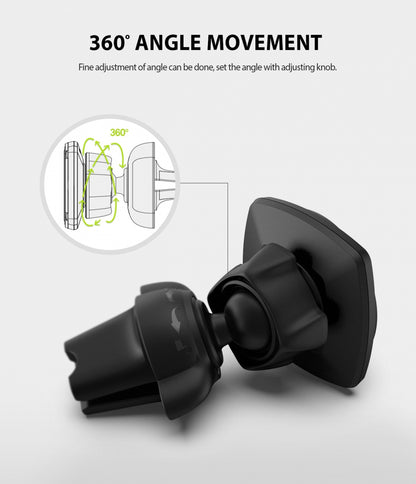 Ringke Power Clip Magnetic Car Mount, Universal, Black