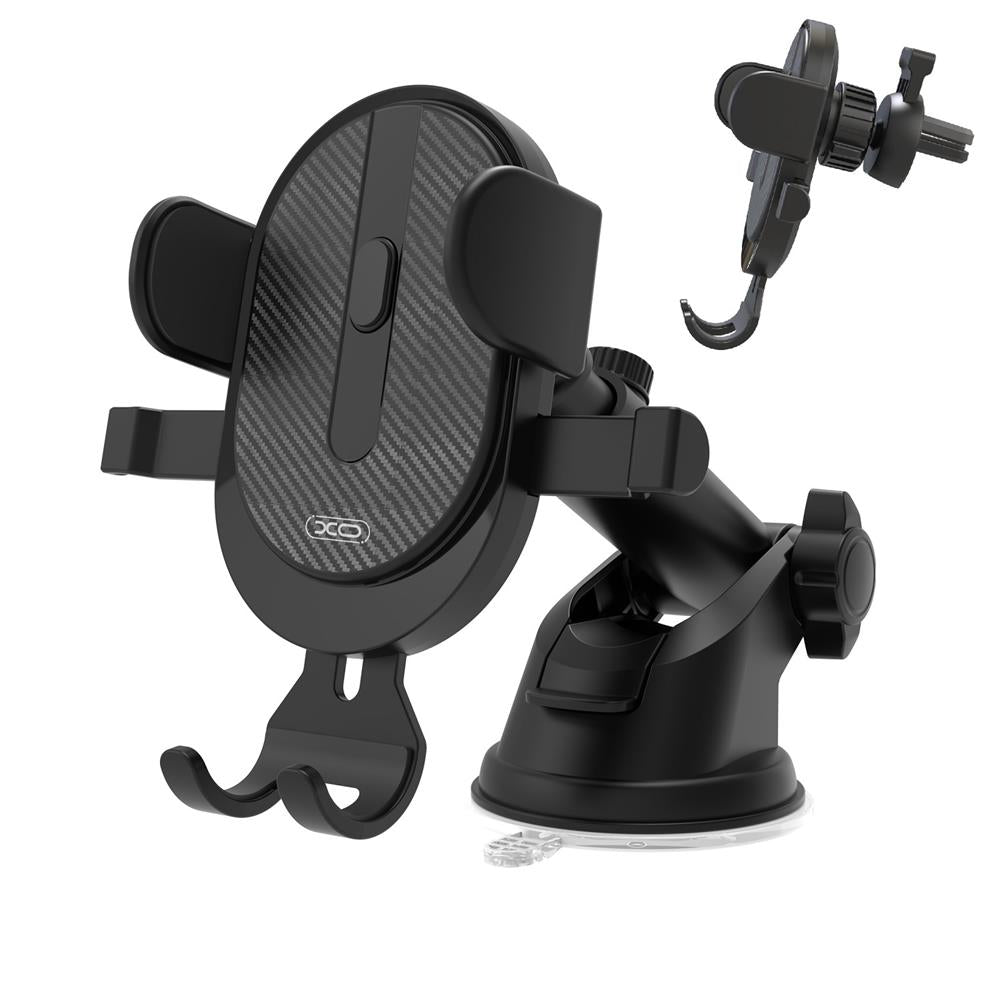 Avtomobilski nosilec XO Design C60 2v1, 4inch - 6inch, črn