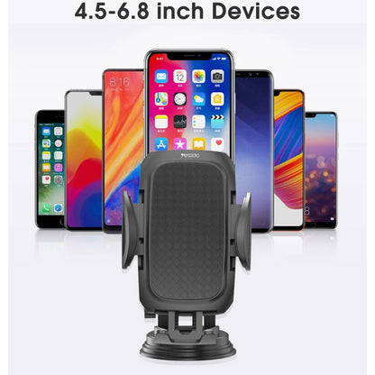 Avtomobilski nosilec Yesido C111, 4.5inch - 6.8inch, črn