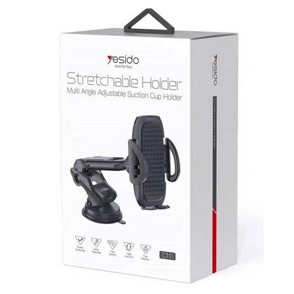 Avtomobilski nosilec Yesido C111, 4.5inch - 6.8inch, črn