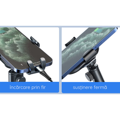 Avtomobilski nosilec Yesido C120, 4inch - 6.5inch, črn