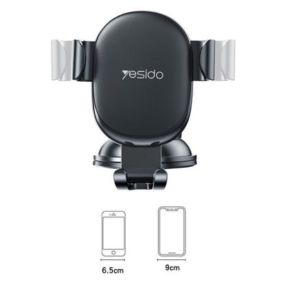 Avtomobilski nosilec Yesido C120, 4inch - 6.5inch, črn