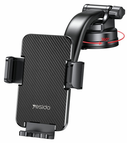 Nosilec za avto Yesido C172, 4inch - 7inch, črn