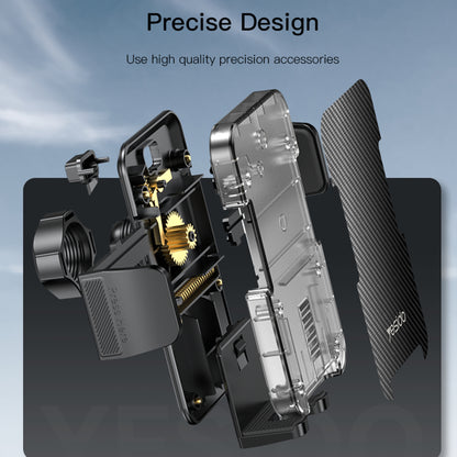 Nosilec za avto Yesido C173, 4.7inch - 7.2inch, črn