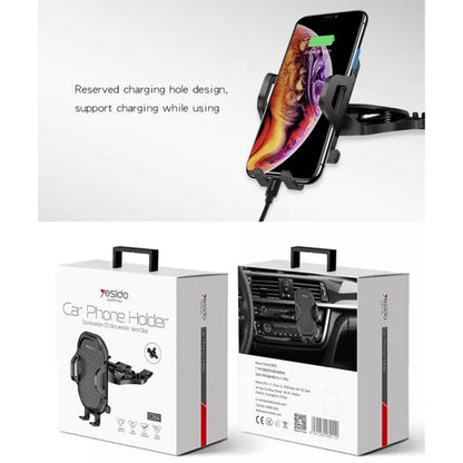 Avtomobilski nosilec Yesido C84, 4.7inch - 7.4inch, črn