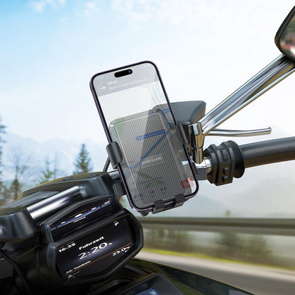 Borofone BH13 Knight Bicycle Motorcycle Holder, 4.5inch - 7inch, Black