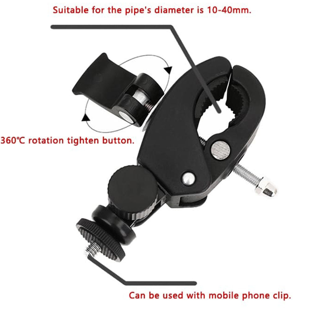 Nosilec za kolesarsko športno kamero Techsuit CAL07 za GoPro, črn