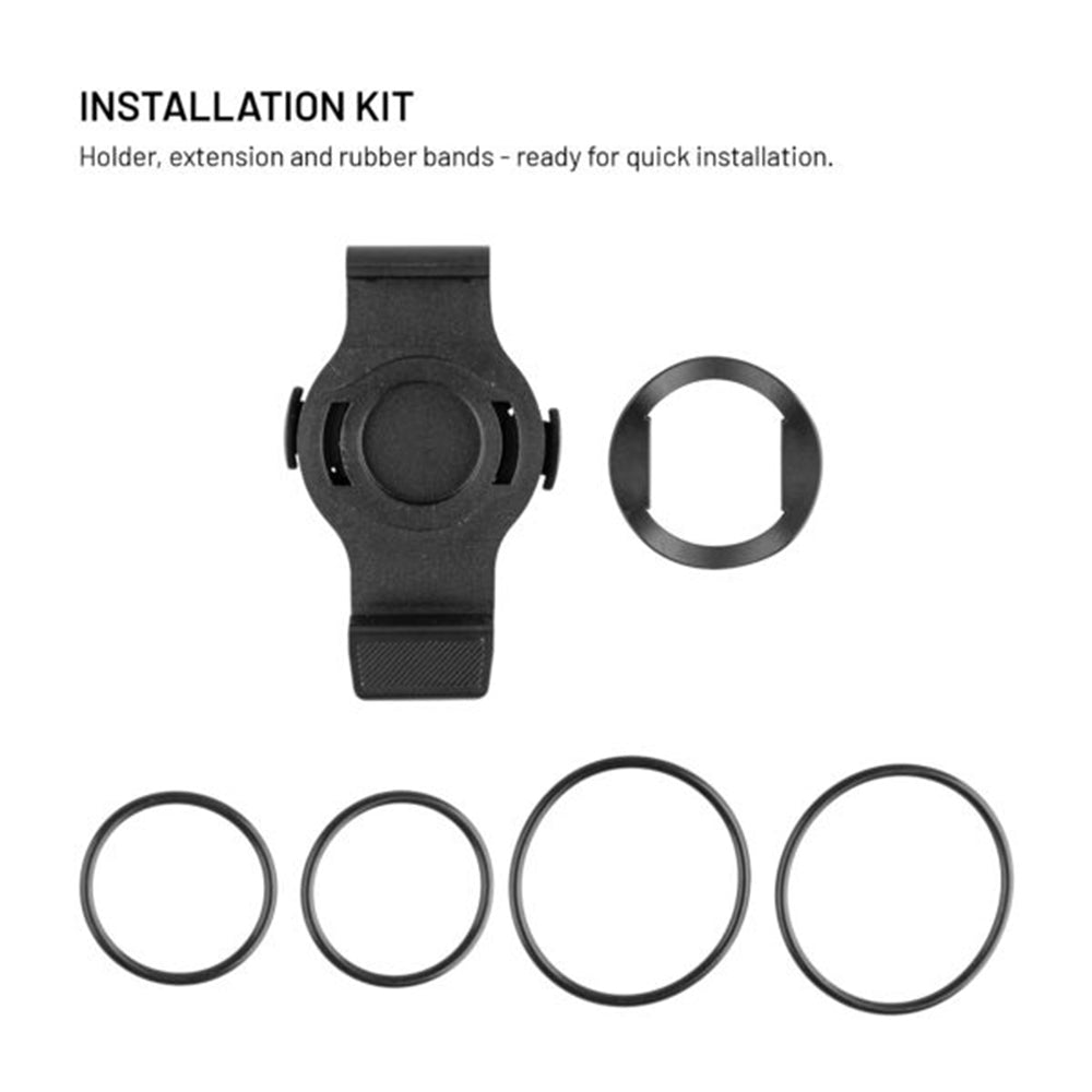 Nosilec za kolo Fixed za Garmin Watch 22mm / Edge računalnik, črn