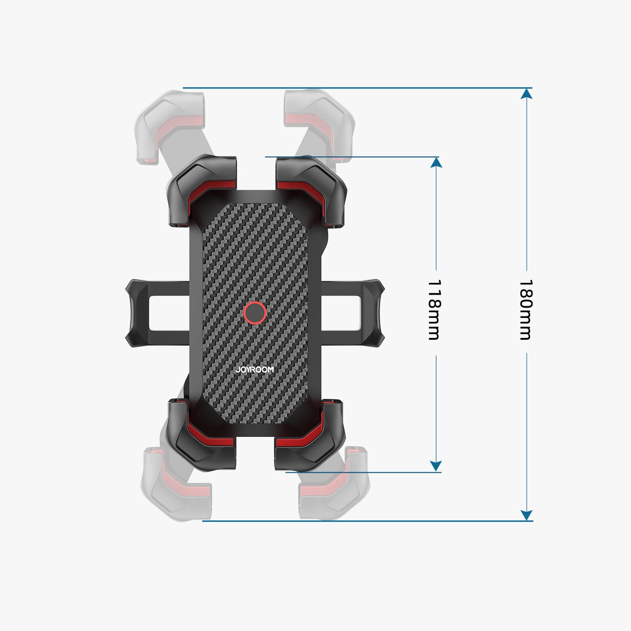 Nosilec za kolo Joyroom JR-ZS288-m, 4.7inch - 7inch, črn