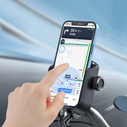 Nosilec za kolo motorno kolo Joyroom JR-ZS431, 4.7inch - 7inch, Črn