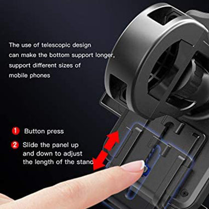 Nosilec za kolo Yesido C94, 4inch - 6.5inch, črn