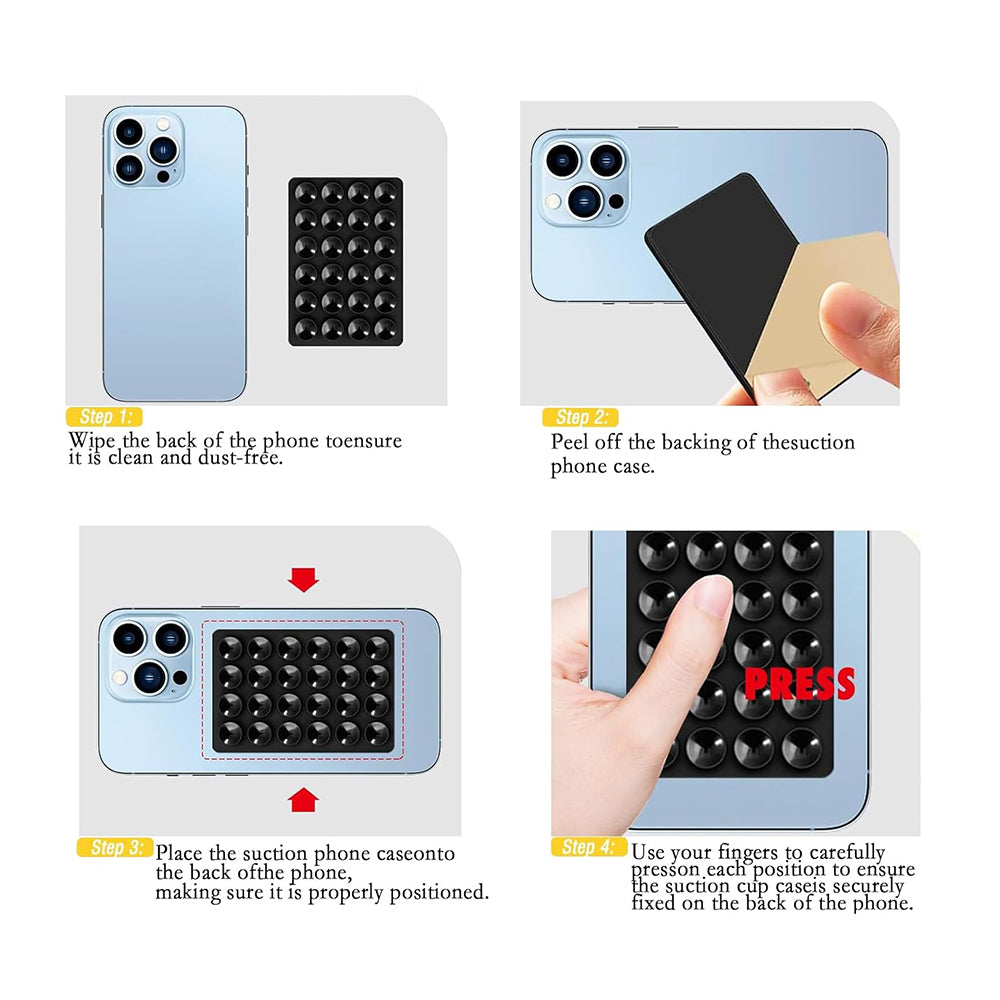 Techsuit SC-PAD Suction Cup Holder, Light Grey