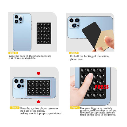 Nosilec z vakuumskimi priseski Techsuit SD-PAD, Modra