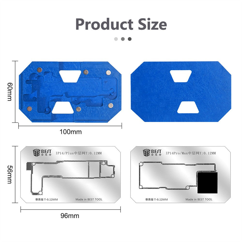 Delovna podpora za reballing Best BST-084 za Apple iPhone 14 serijo