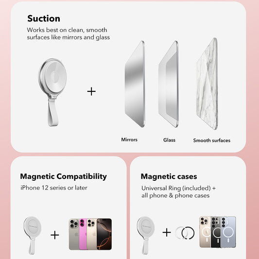 Nosilec za prstan ESR HaloLock, Bel