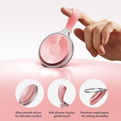 Nosilec za prstan ESR HaloLock Leather, Univerzalen, Roza