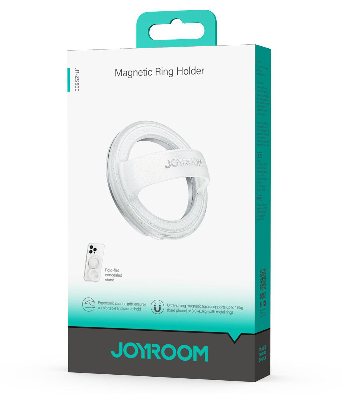 Nosilec prstana Joyroom JR-ZS500, univerzalen, bel