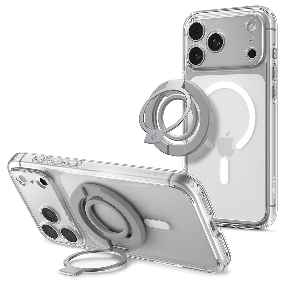 Nosilec za prst Spigen Dual Pop Mag S, univerzalen, siv AMP11736