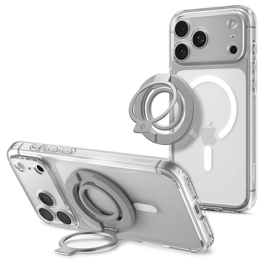 Nosilec za prst Spigen Dual Pop Mag S, univerzalen, siv AMP11736