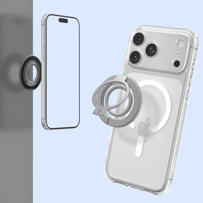 Nosilec za prst Spigen Dual Pop Mag S, univerzalen, siv AMP11736