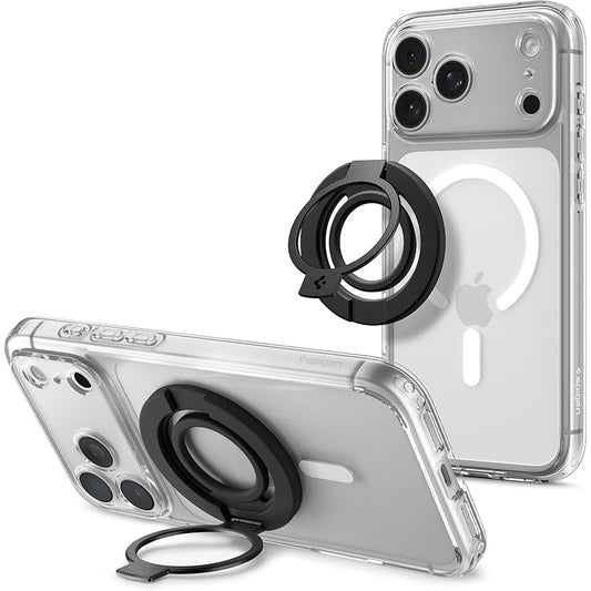 Nosilec za prst Spigen Dual Pop Mag S, univerzalen, črn AMP11735