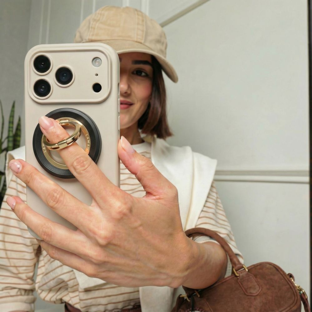 Nosilec prstan Tech-Protect MMR700 Lamano, Univerzalen, Črno Zlat