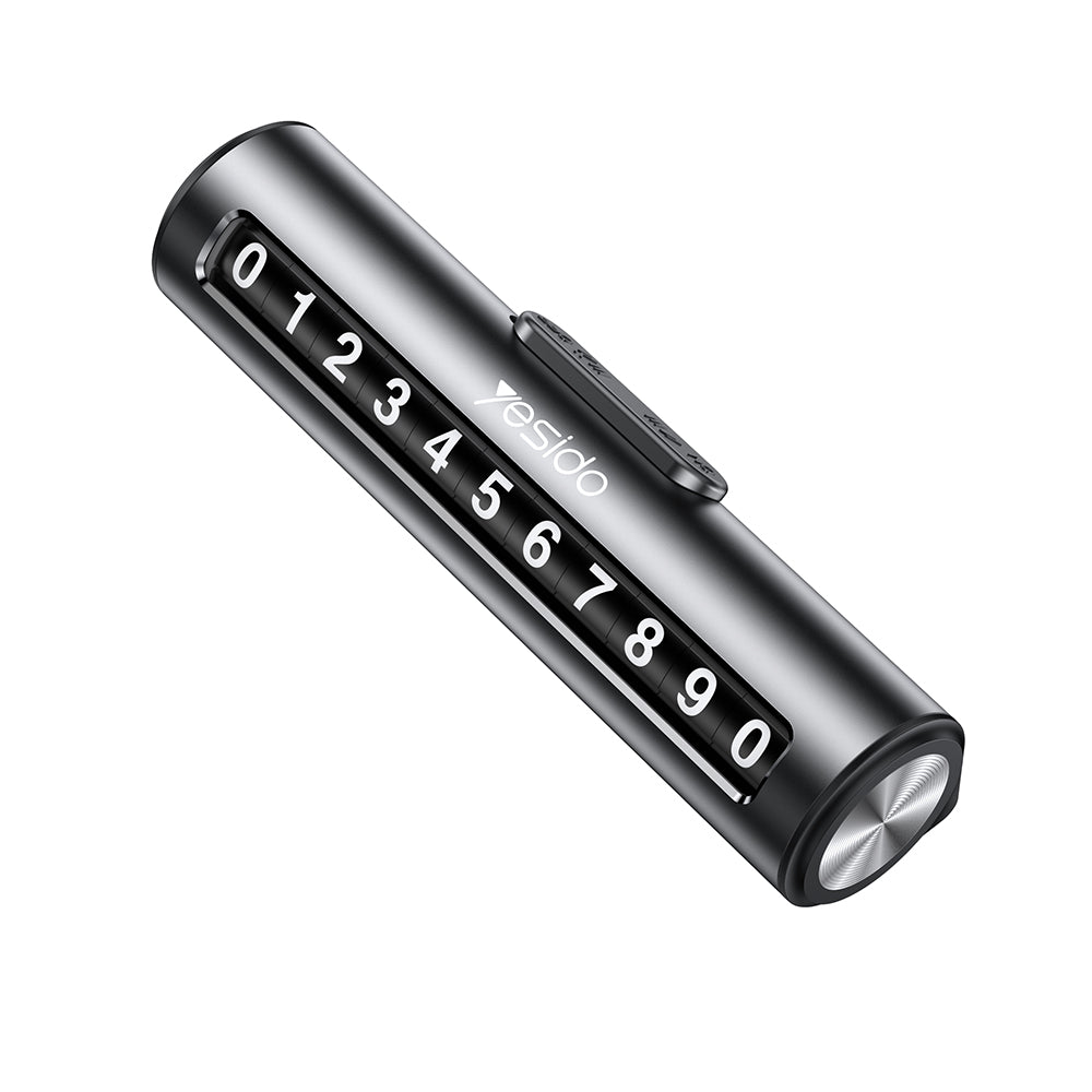 Nosilec za telefonsko številko za avto Yesido C202, črn