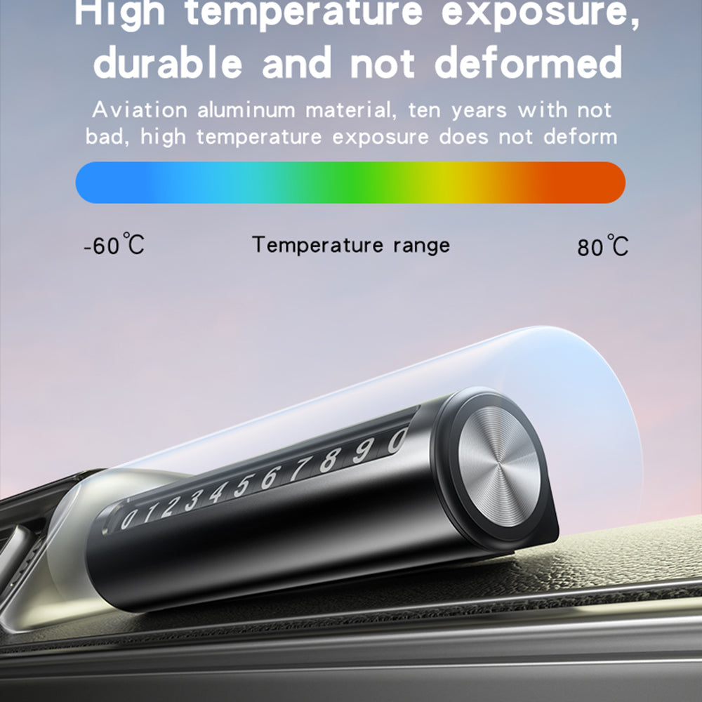Nosilec za telefonsko številko za avto Yesido C202, črn