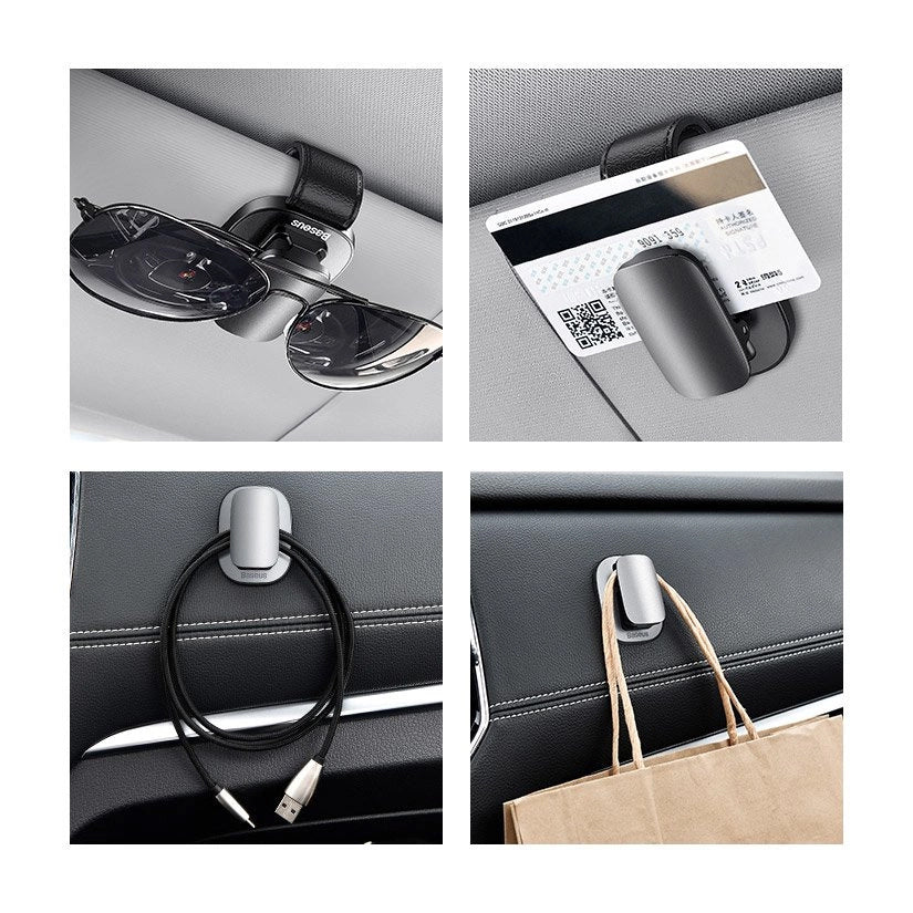 Baseus Platinum Platinum Clip for Glasses, Silver ACYJN-B0S 