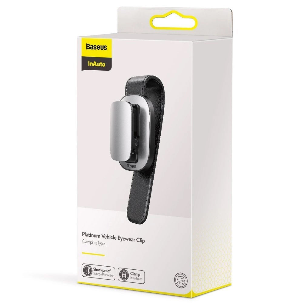 Baseus Platinum Platinum Clip for Glasses, Silver ACYJN-B0S 