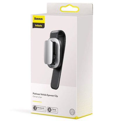 Baseus Platinum Platinum Clip for Glasses, Silver ACYJN-B0S 