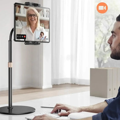 Nosilec za mizo Lisen za telefon / tablico, 4.7inch - 12.9inch, črn YL0420050002