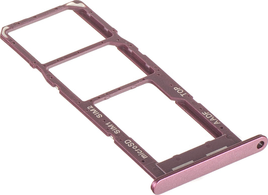 Nosilec SIM kartice Samsung Galaxy A14 A145, Dual SIM, bordo