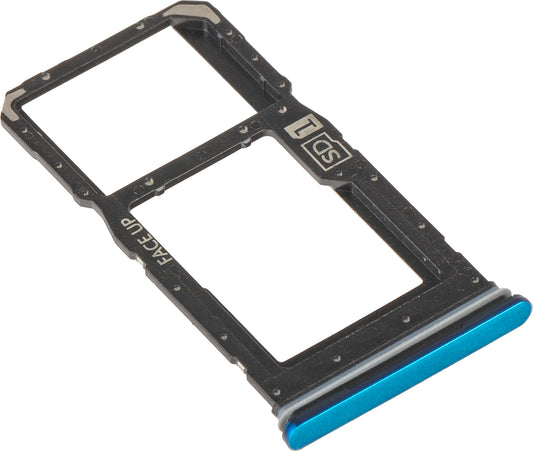 Nosilec SIM kartice Motorola Moto G75, modra (Aqua Blue), servisni paket S948E44227