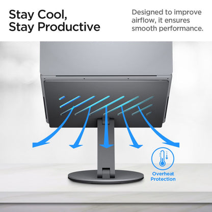 Spigen LD204H stojalo za prenosnik, srebrno