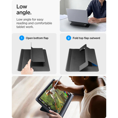 Stojalo Spigen Slim Fold LD201-S7 za prenosnik do 14 palcev, črno AMP11116