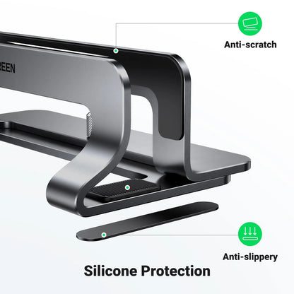 UGREEN LP258 Vertical Stand for Laptop with thickness 12mm - 26mm, Silver