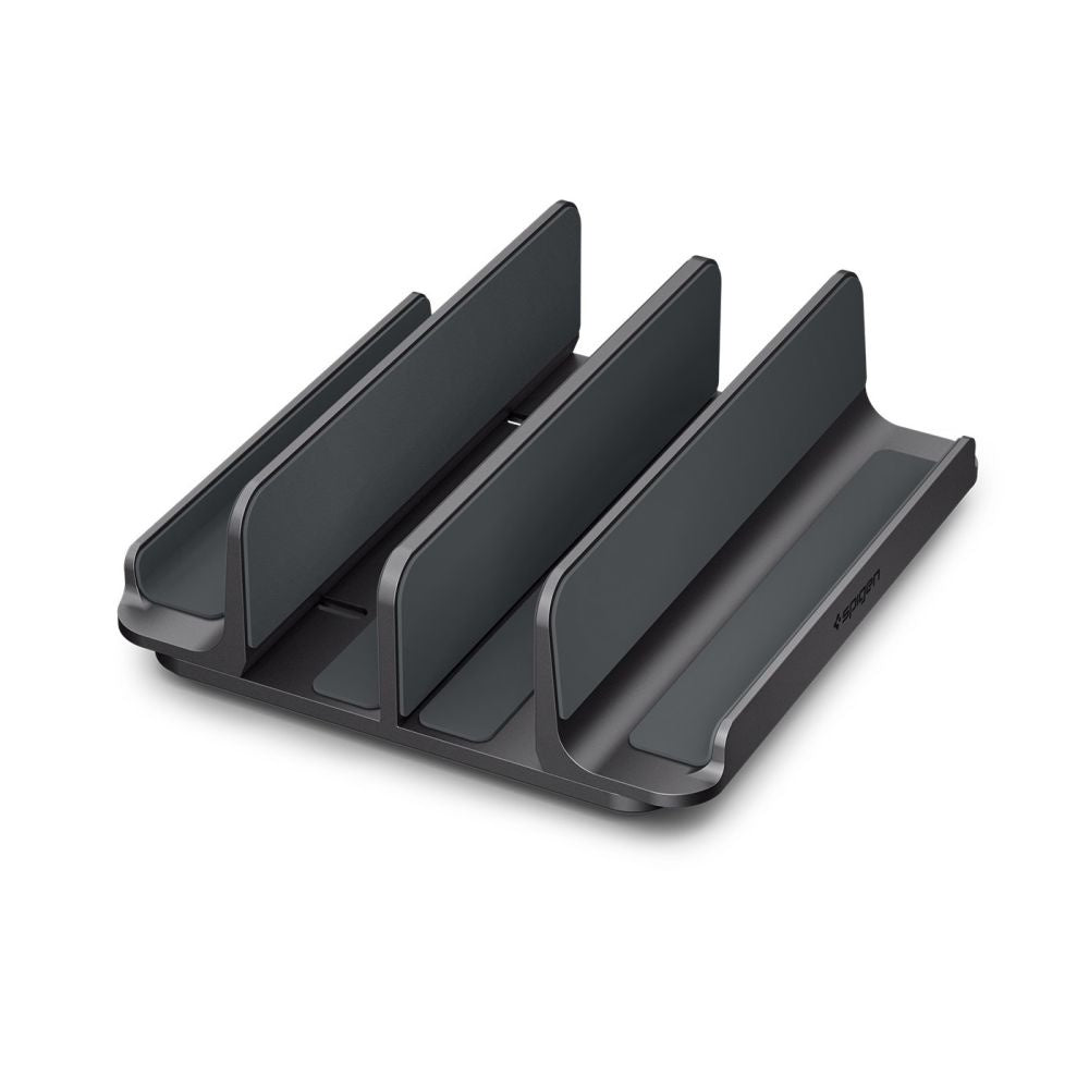 Vertikalno stojalo Spigen LD208S4 Two za prenosnike debeline 14mm - 27mm, Sivo