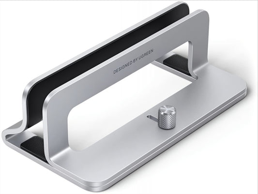 Vertikalni nosilec UGREEN LP258 (29277) za prenosnik z debelino 12 mm - 26 mm, srebrn
