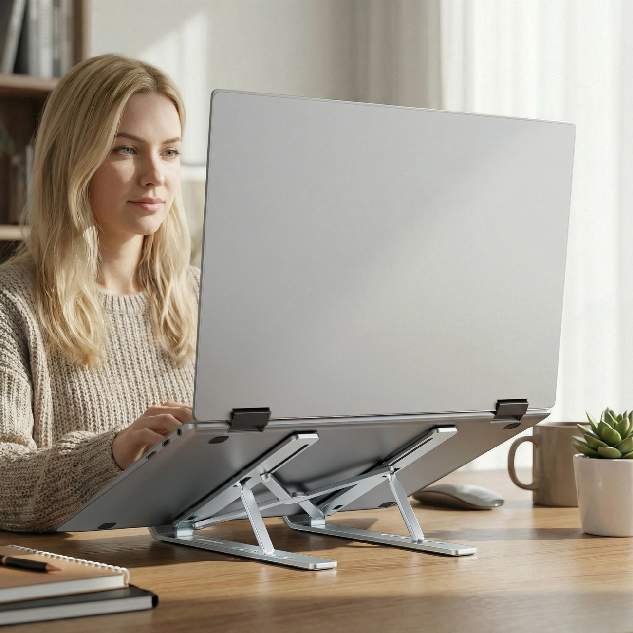 WZK WDCX-X8S Stand for Laptop 10inch - 16inch, Silver