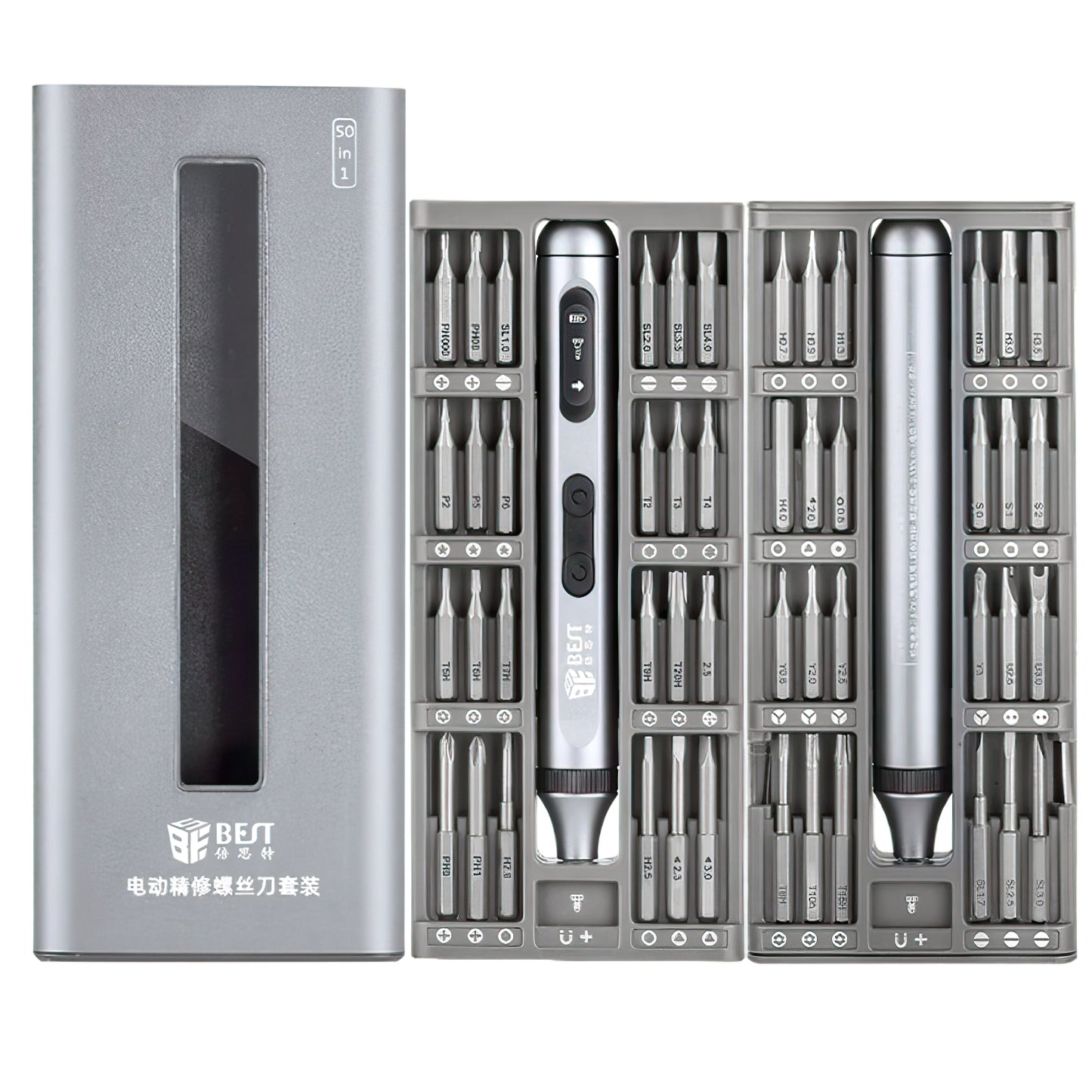 Best BST-9933A Electric Screwdriver, 50in1, Silver