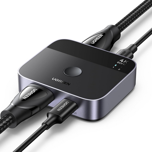 Preklopnik Video HDMI / USB-C UGREEN AW503 (55452), Siva, Ponovno zapakiran