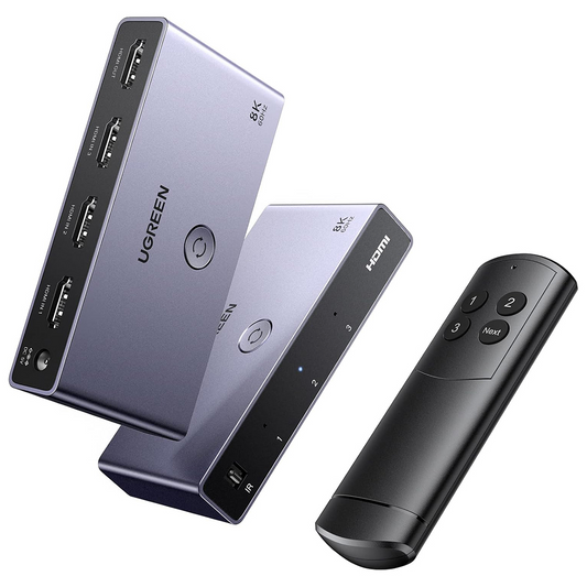 Preklopnik video HDMI UGREEN CM624 (15604), siv, ponovno zapakiran